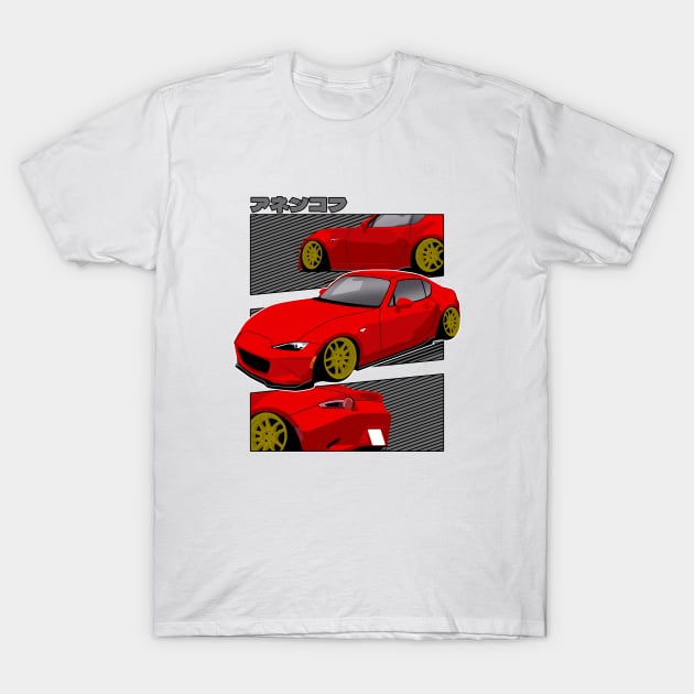 Red Miata Nd T-Shirt by Rebellion Store